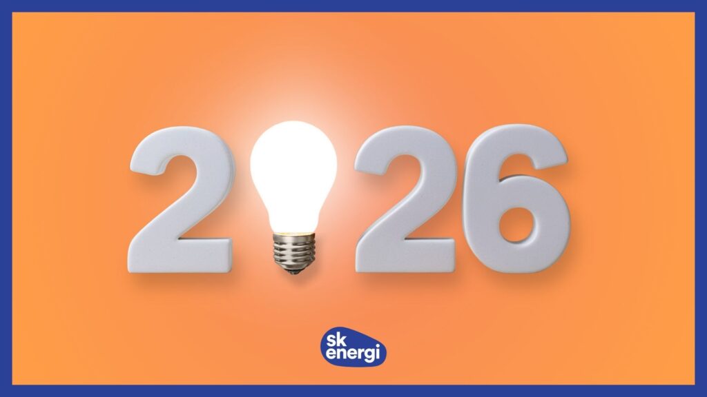 Stor 2026 grafik med elpære