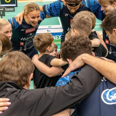 Skælskør badminton spillere holdråb