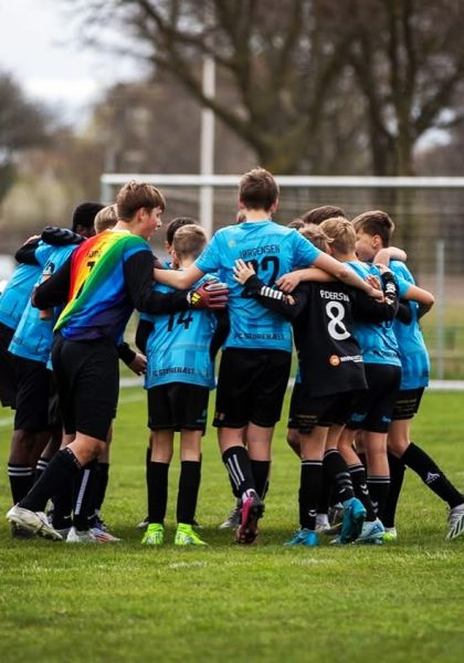 FC Storebælt spillere laver kampråb