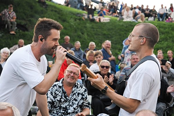 Billede fra Korsør picnickoncerter af kunstnere